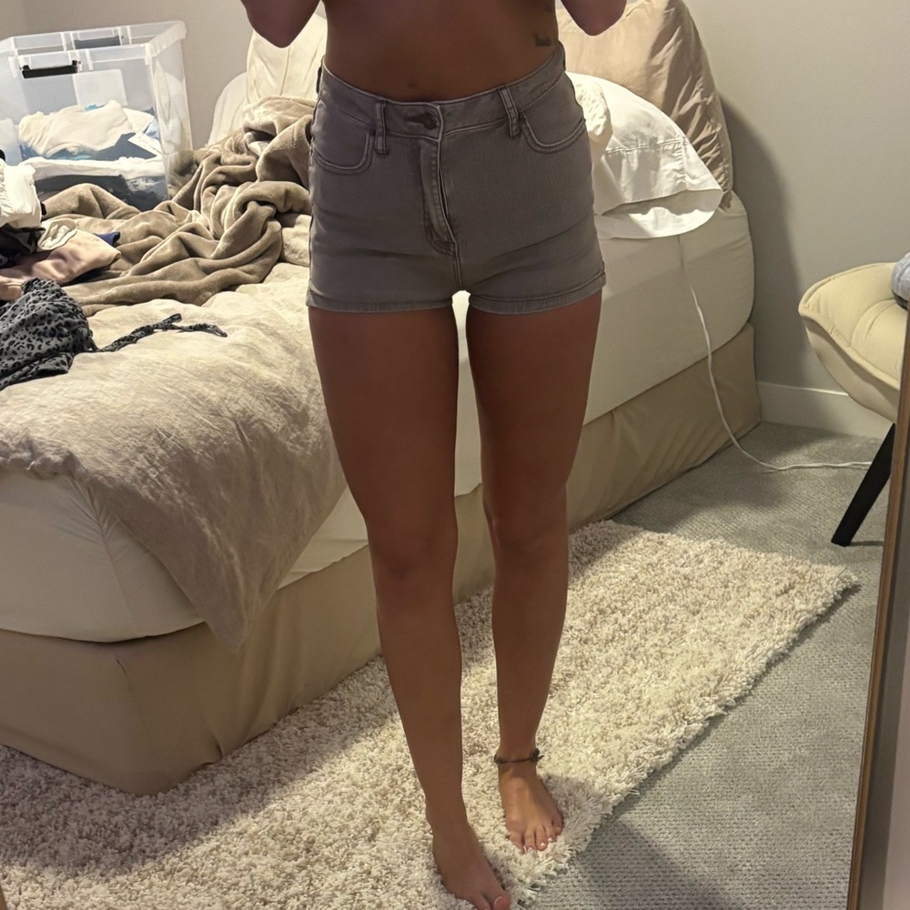 BDG Gray Jean Shorts